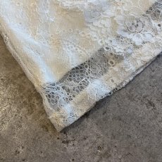 画像3: ALL OVER LACE PATTERN HALF NECE DESIGN L/S TOPS / Ladies M (3)