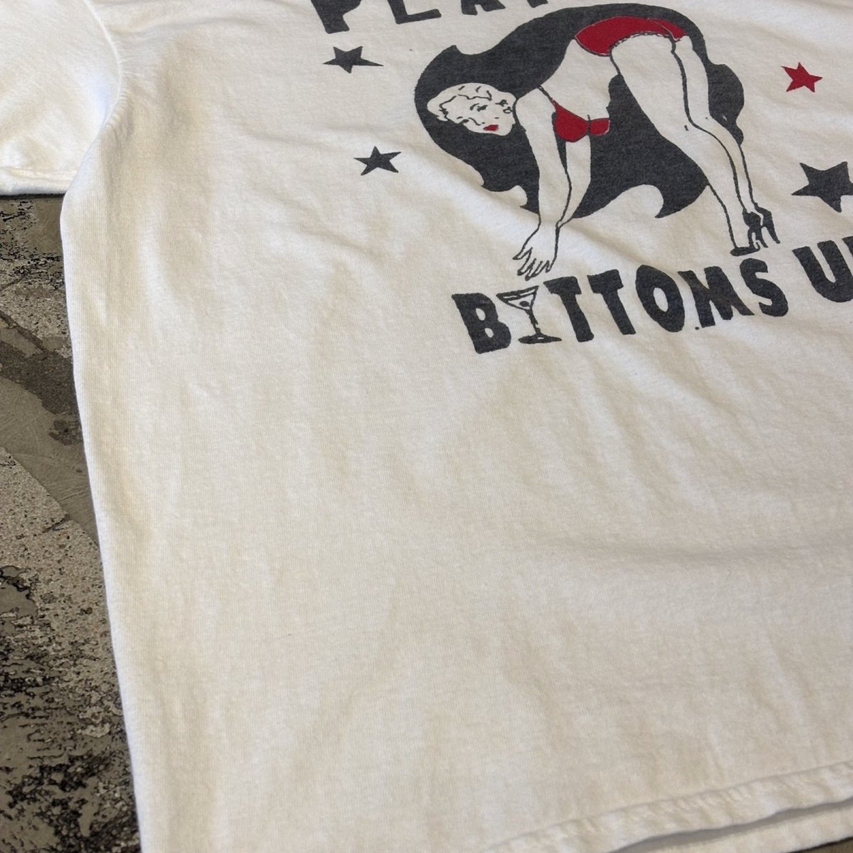 画像5: PLAYBOY "BOTTOMS UP" FRONT PRINTED S/S TEE / Mens L (5)
