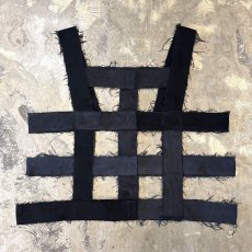 画像1: 【Wiz&Witch】"WEIRD" BONDAGE DENIM VEST / BLACK / OS (1)
