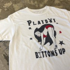 画像3: PLAYBOY "BOTTOMS UP" FRONT PRINTED S/S TEE / Mens L (3)