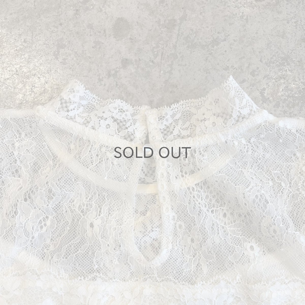 画像11: ALL OVER LACE PATTERN HALF NECE DESIGN L/S TOPS / Ladies M (11)