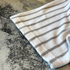 画像7: BICOLOR STRIPE PATTERN OPEN COLLAR PILE S/S SHIRT / Mens XXL(XL) (7)
