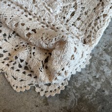 画像5: IVORY COLOR FLOWER CROCHET LACE DESIGN LONG SKIRT / W24~W33 (5)