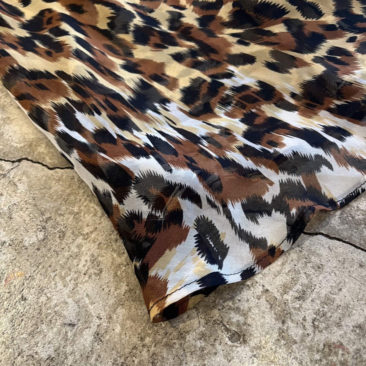 画像3: ALL OVER LEOPARD PATTERN SHEER LONG DESIGN CAMISOLE / Ladies M (3)