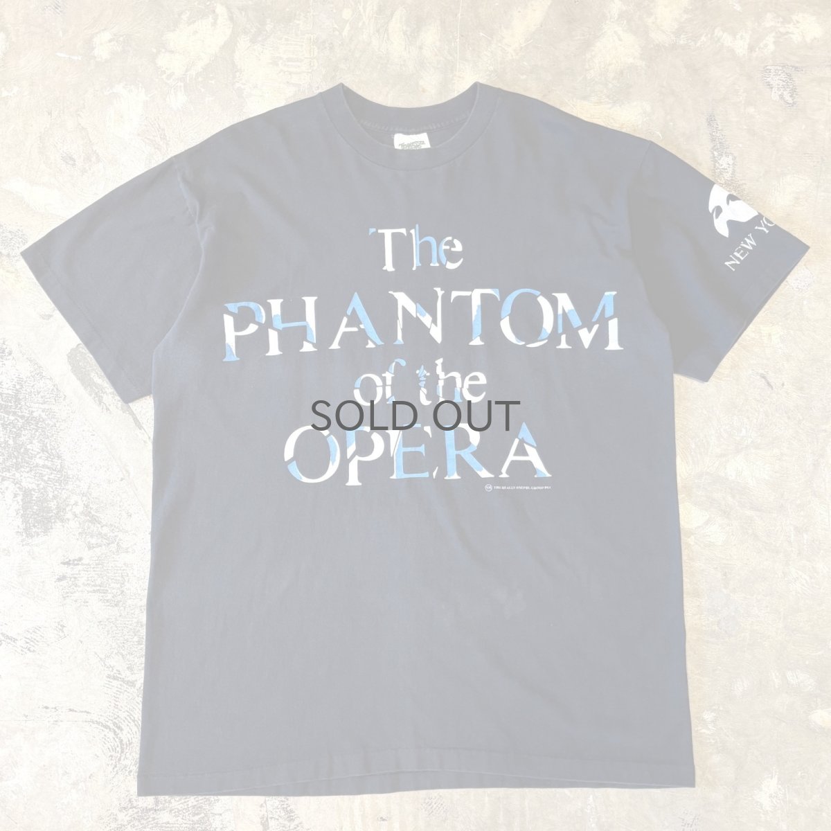 画像1: 80's "THE PHANTOM OF THE OPERA" PRINTED S/S TEE / Mens XL (1)
