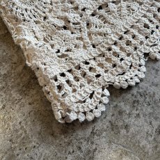 画像3: IVORY COLOR FLOWER CROCHET LACE DESIGN LONG SKIRT / W24~W33 (3)