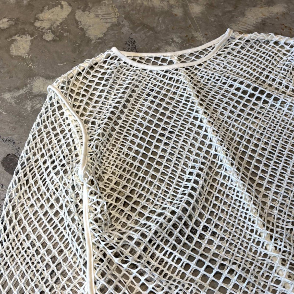 画像3: MONOTONE MESH DESGN L/S TOPS / Mens L (3)