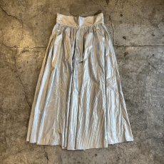 画像1: METALLIC COLOR FLARE DESIGN PAPER LONG SKIRT / W29~W31 (1)