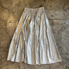 画像2: METALLIC COLOR FLARE DESIGN PAPER LONG SKIRT / W29~W31 (2)