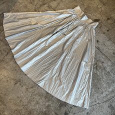 画像5: METALLIC COLOR FLARE DESIGN PAPER LONG SKIRT / W29~W31 (5)