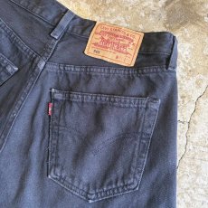 画像8: 【LEVI'S】CUT OFF DESIGN BLACK COLOR SKIRT / W31(W30) (8)