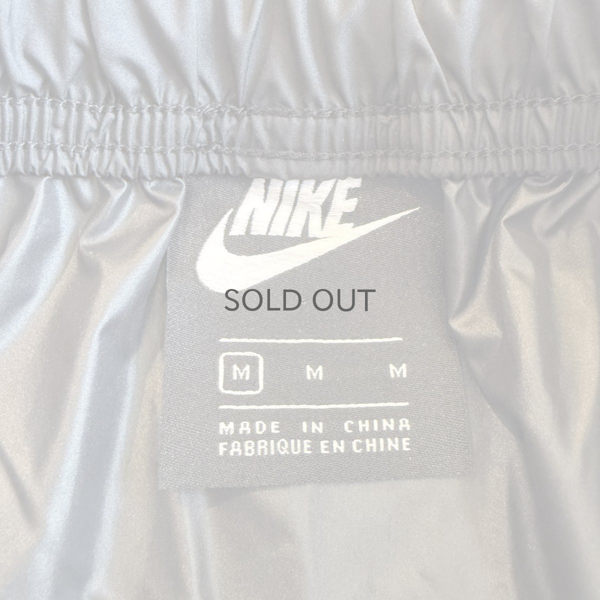 画像10: 【NIKE】DRAW CORD DESIGN BLACK COLOR NYLON SKIRT / FREE~W35(M) (10)