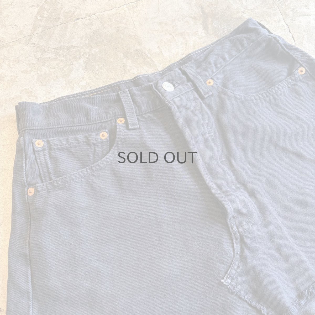 画像3: 【LEVI'S】CUT OFF DESIGN BLACK COLOR SKIRT / W31(W30) (3)