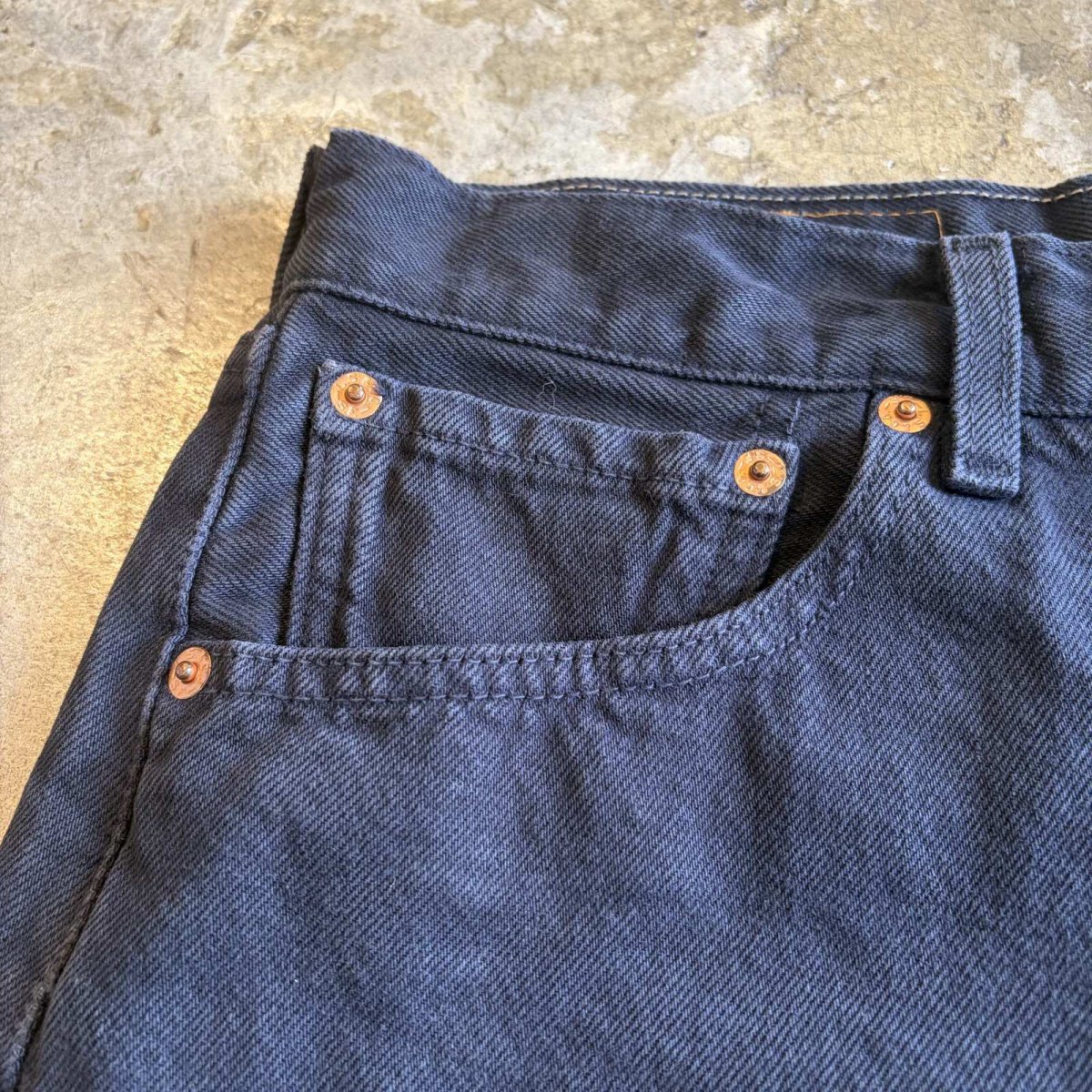 画像4: 【LEVI'S】CUT OFF DESIGN BLACK COLOR SKIRT / W31(W30) (4)