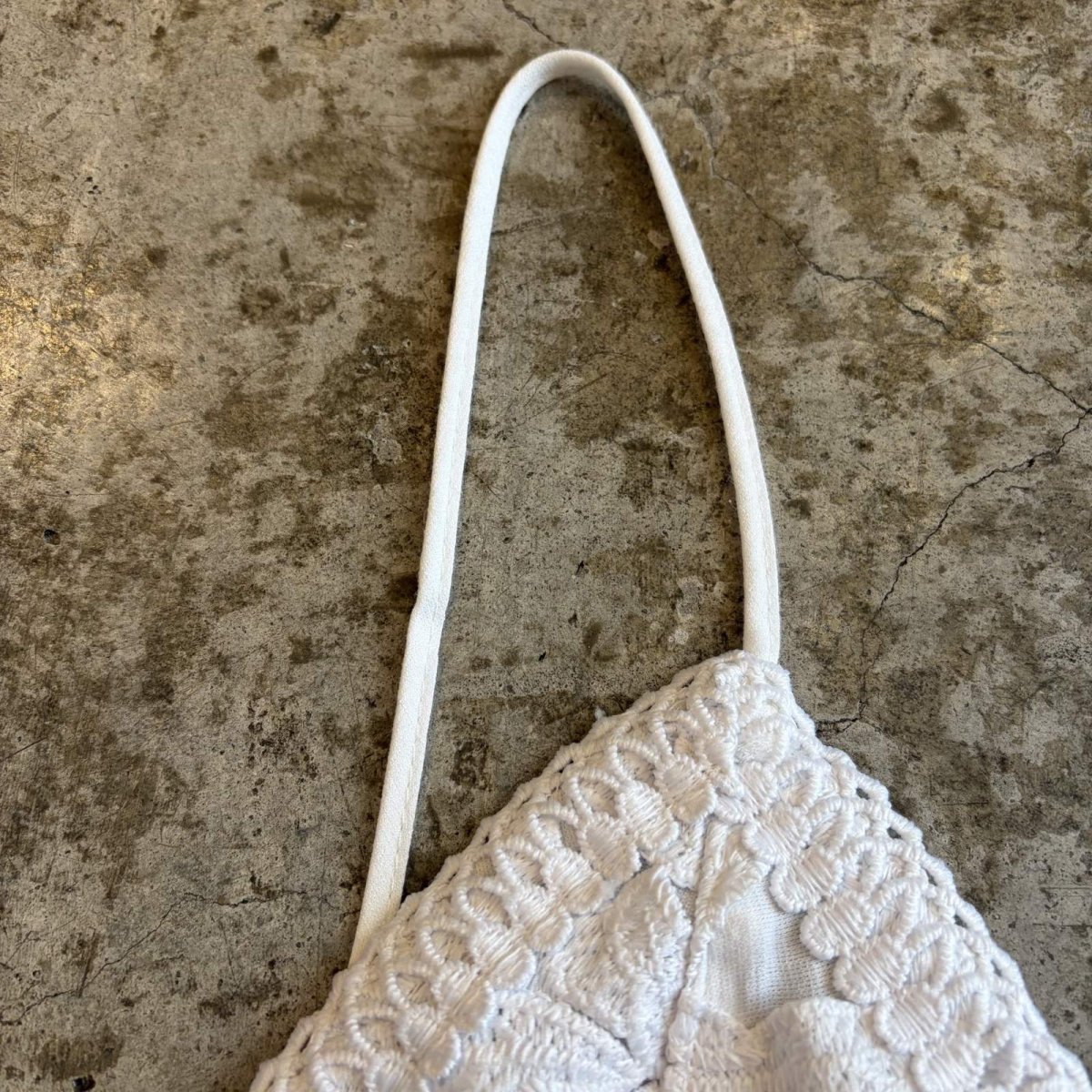 画像6: WHITE COLOR BUSTIER DESIGN LACE CAMISOLE / Ladies S (6)