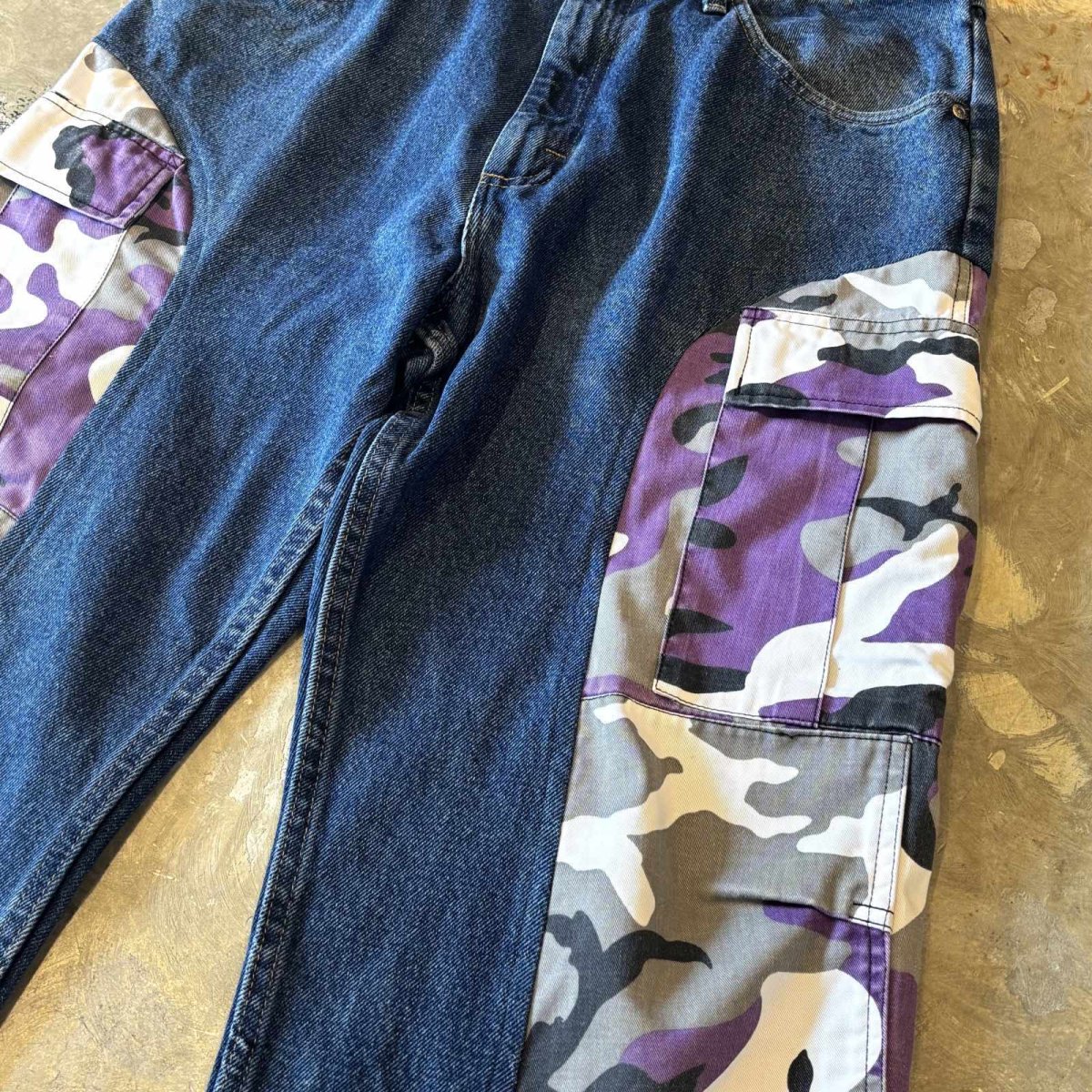 画像4: 【Wiz&Witch】"UNITED" COLOR CAMOUFLAGE DENIM PANTS / W34 (4)
