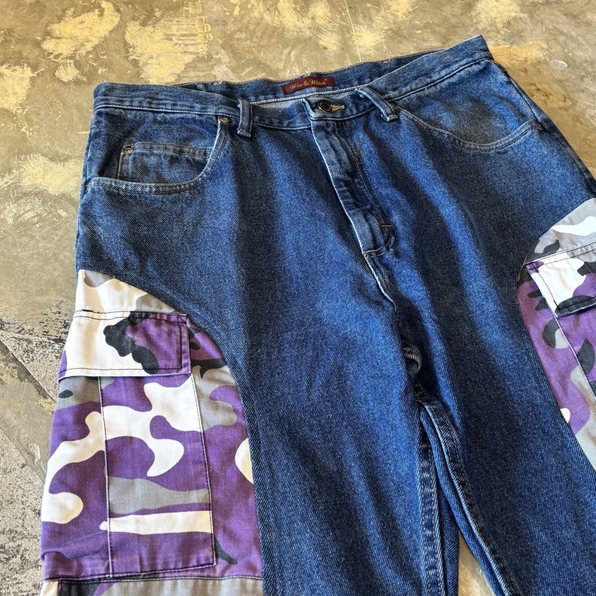 画像3: 【Wiz&Witch】"UNITED" COLOR CAMOUFLAGE DENIM PANTS / W34 (3)