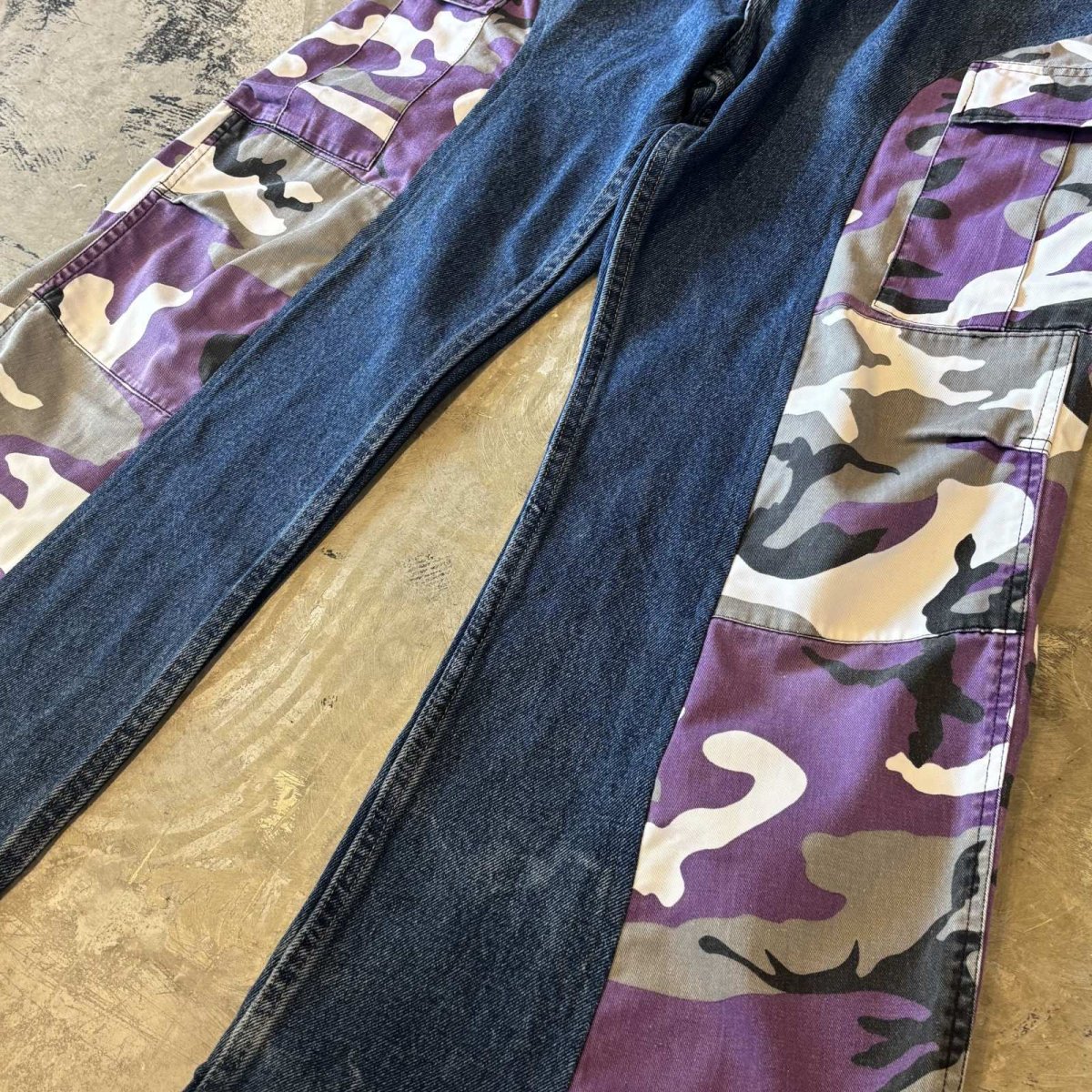 画像6: 【Wiz&Witch】"UNITED" COLOR CAMOUFLAGE DENIM PANTS / W34 (6)