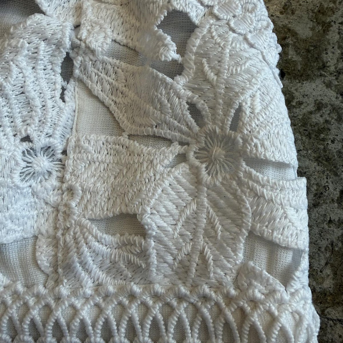 画像5: WHITE COLOR BUSTIER DESIGN LACE CAMISOLE / Ladies S (5)