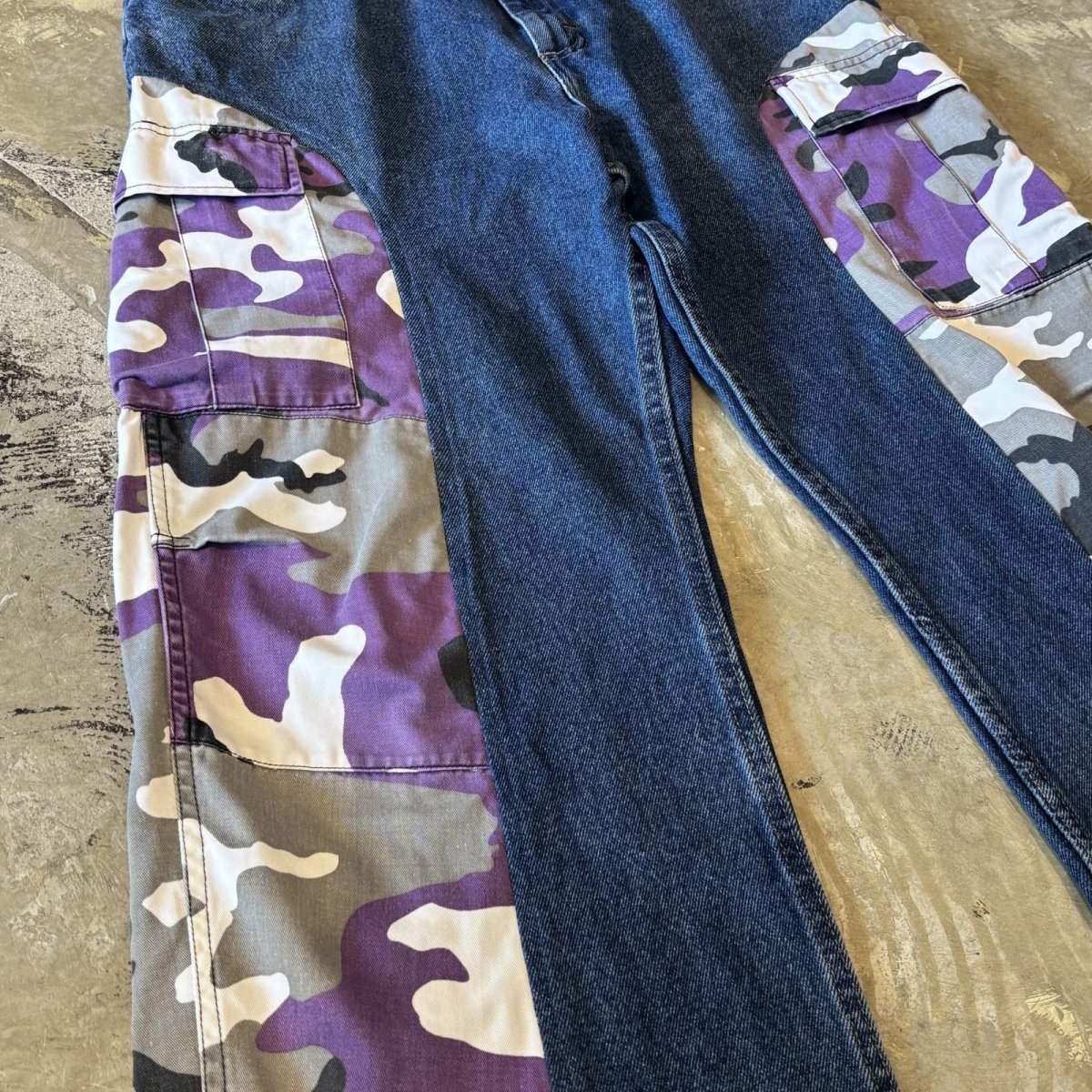 画像5: 【Wiz&Witch】"UNITED" COLOR CAMOUFLAGE DENIM PANTS / W34 (5)