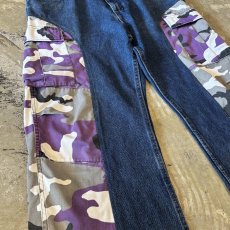 画像5: 【Wiz&Witch】"UNITED" COLOR CAMOUFLAGE DENIM PANTS / W34 (5)