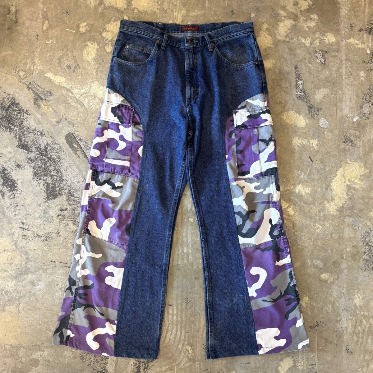 画像1: 【Wiz&Witch】"UNITED" COLOR CAMOUFLAGE DENIM PANTS / W34 (1)