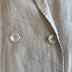 画像10: LIGHT GREY COLOR DOUBLE DESIGN SHEER TAILORED JACKET / Ladies L (10)