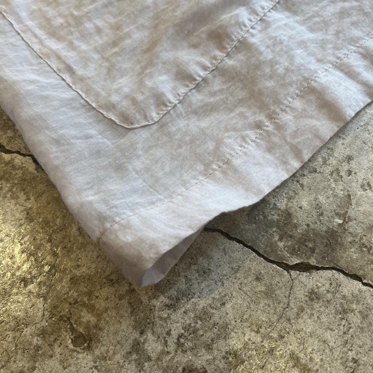 画像3: LIGHT GREY COLOR DOUBLE DESIGN SHEER TAILORED JACKET / Ladies L (3)