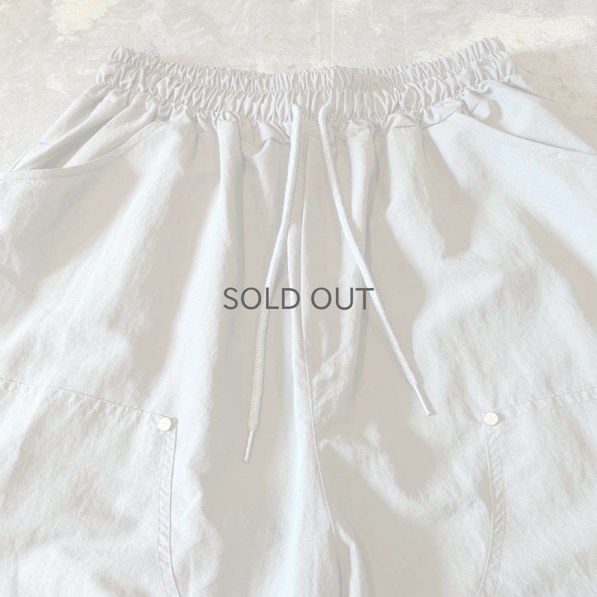 画像10: 【WONDERGROUND】DOUBLE KNEE STYLE WIDE SILHOUETTE SHORTS / GREEN / OS (10)