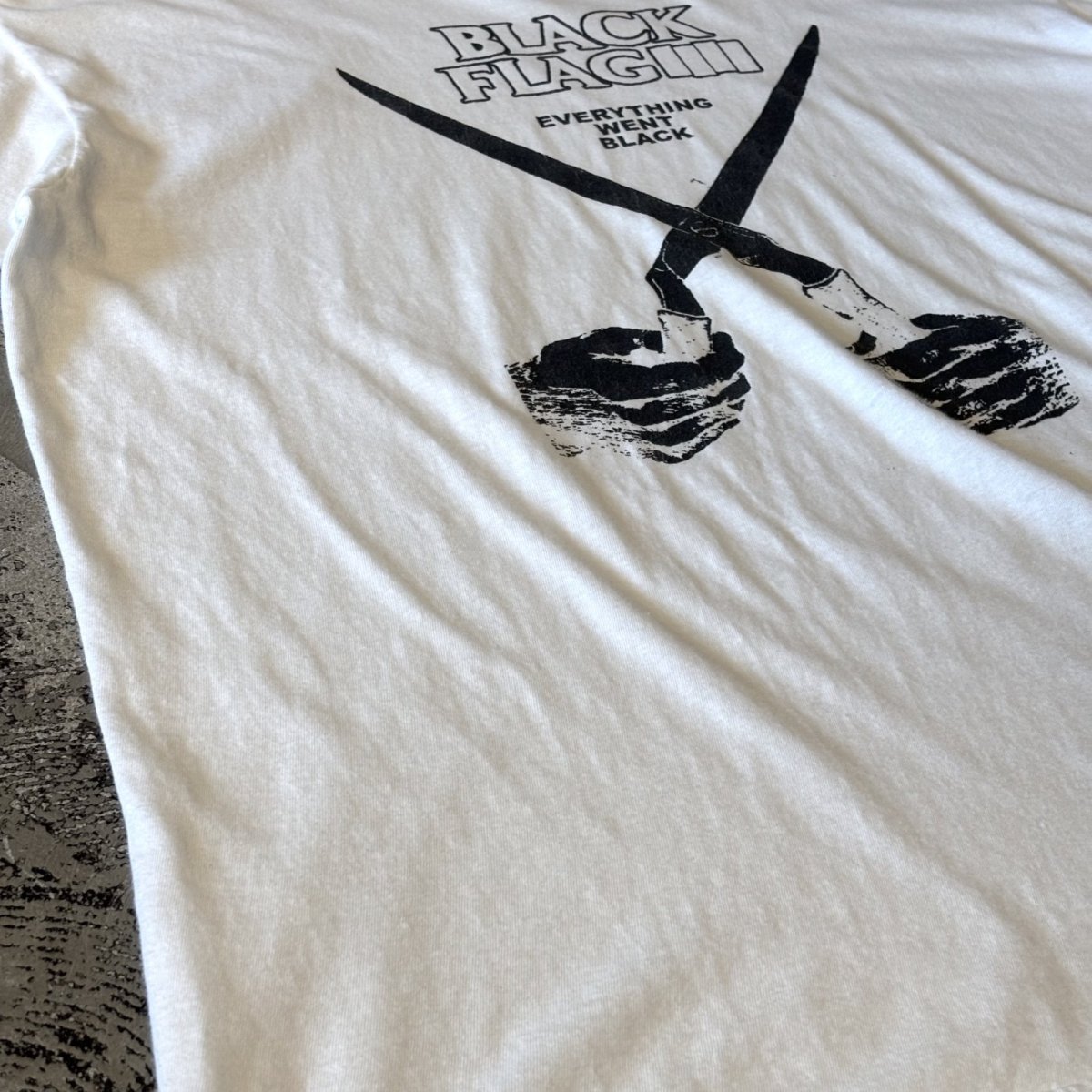 画像5: "BLACK FLAG" FRONT PRINTED S/S TEE / Mens L (5)
