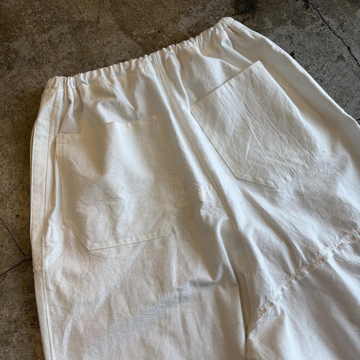 画像7: 【Wiz&Witch】"UNITED" EURO COTTON LINEN KNEE LACE OPE PANTS / FREE (7)