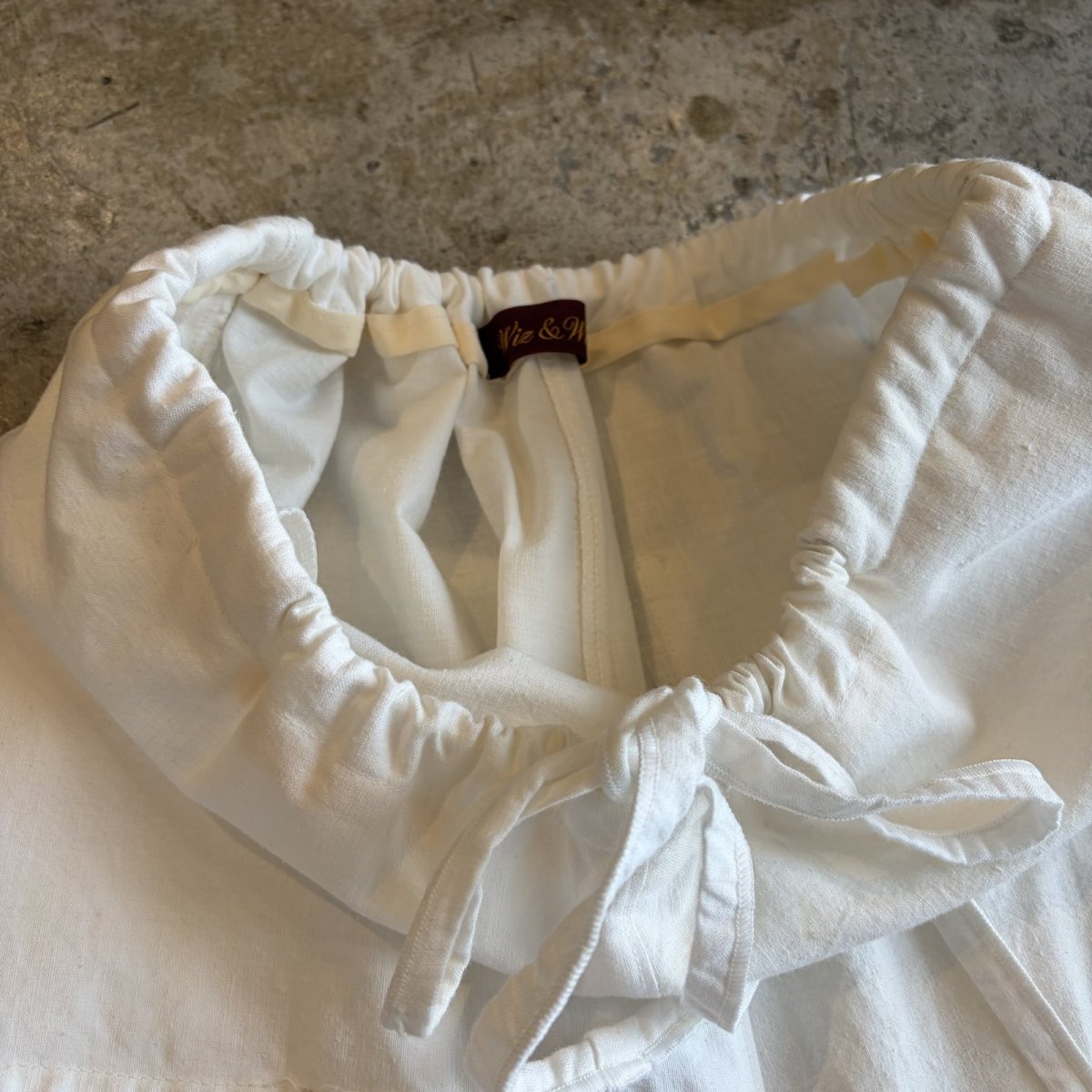 画像6: 【Wiz&Witch】"UNITED" EURO COTTON LINEN KNEE LACE OPE PANTS / FREE (6)