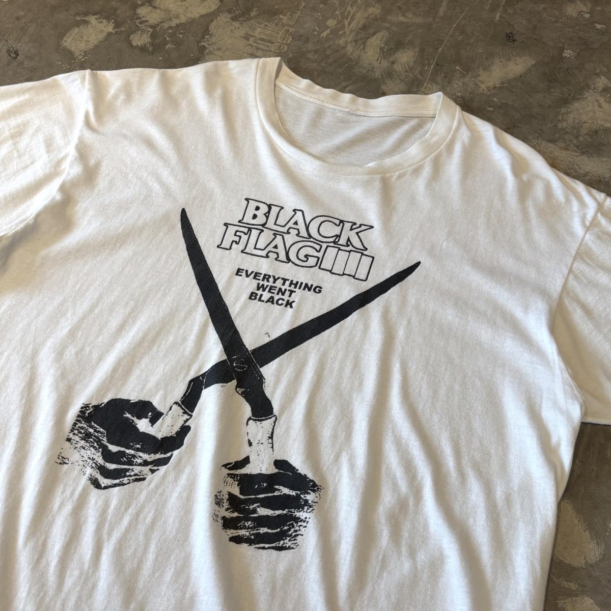 画像4: "BLACK FLAG" FRONT PRINTED S/S TEE / Mens L (4)