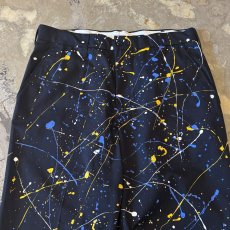 画像10: ALL OVER SPLASH PATTERN STRAIGHT SLACKS / W33 (10)
