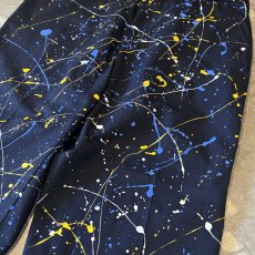 画像4: ALL OVER SPLASH PATTERN STRAIGHT SLACKS / W33 (4)