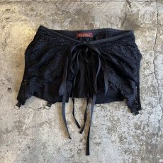 画像1: 【Wiz&Witch】"UNITED" LACE MIX WRAP SKIRT / FREE (1)