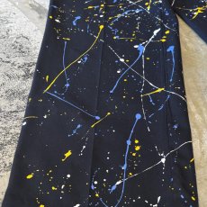 画像7: ALL OVER SPLASH PATTERN STRAIGHT SLACKS / W33 (7)