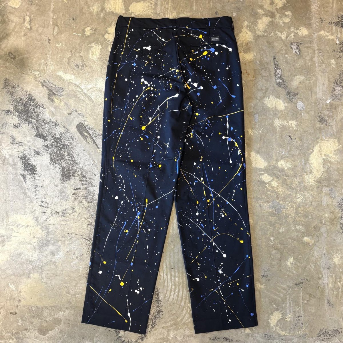画像2: ALL OVER SPLASH PATTERN STRAIGHT SLACKS / W33 (2)