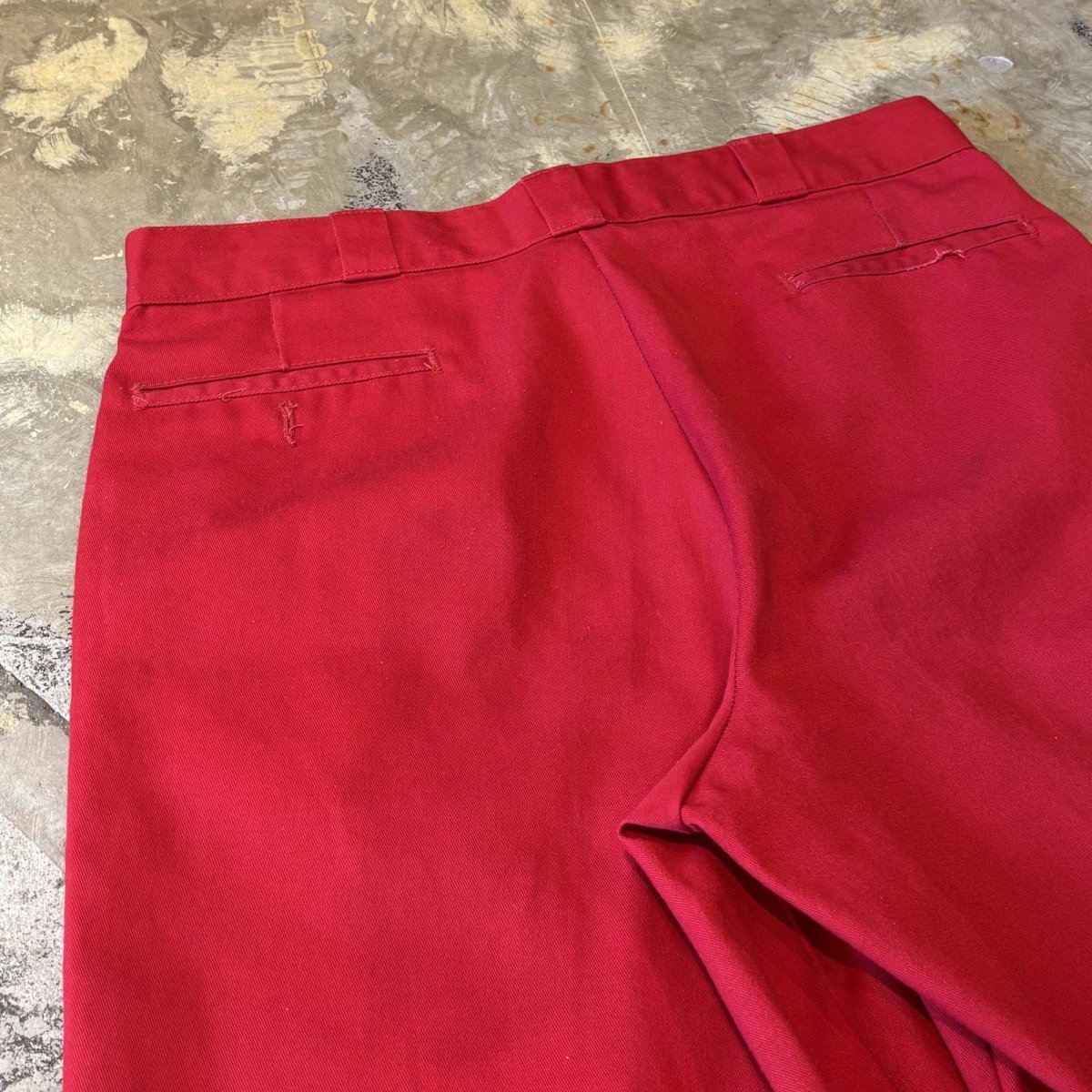 画像8: 【DICKIES】RED COLOR WIDE SILHOUETTE SHORTS / W37 (8)