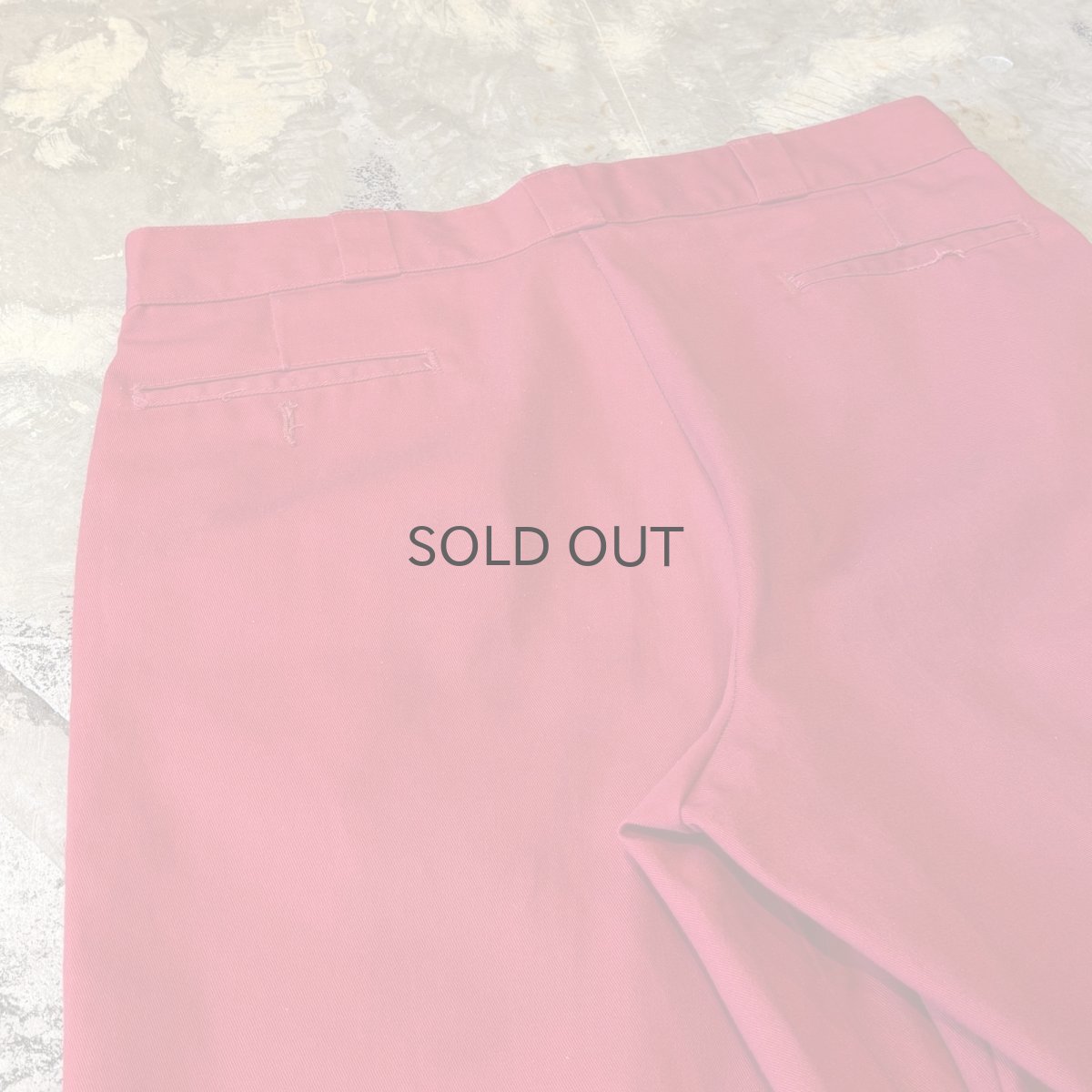 画像8: 【DICKIES】RED COLOR WIDE SILHOUETTE SHORTS / W37 (8)