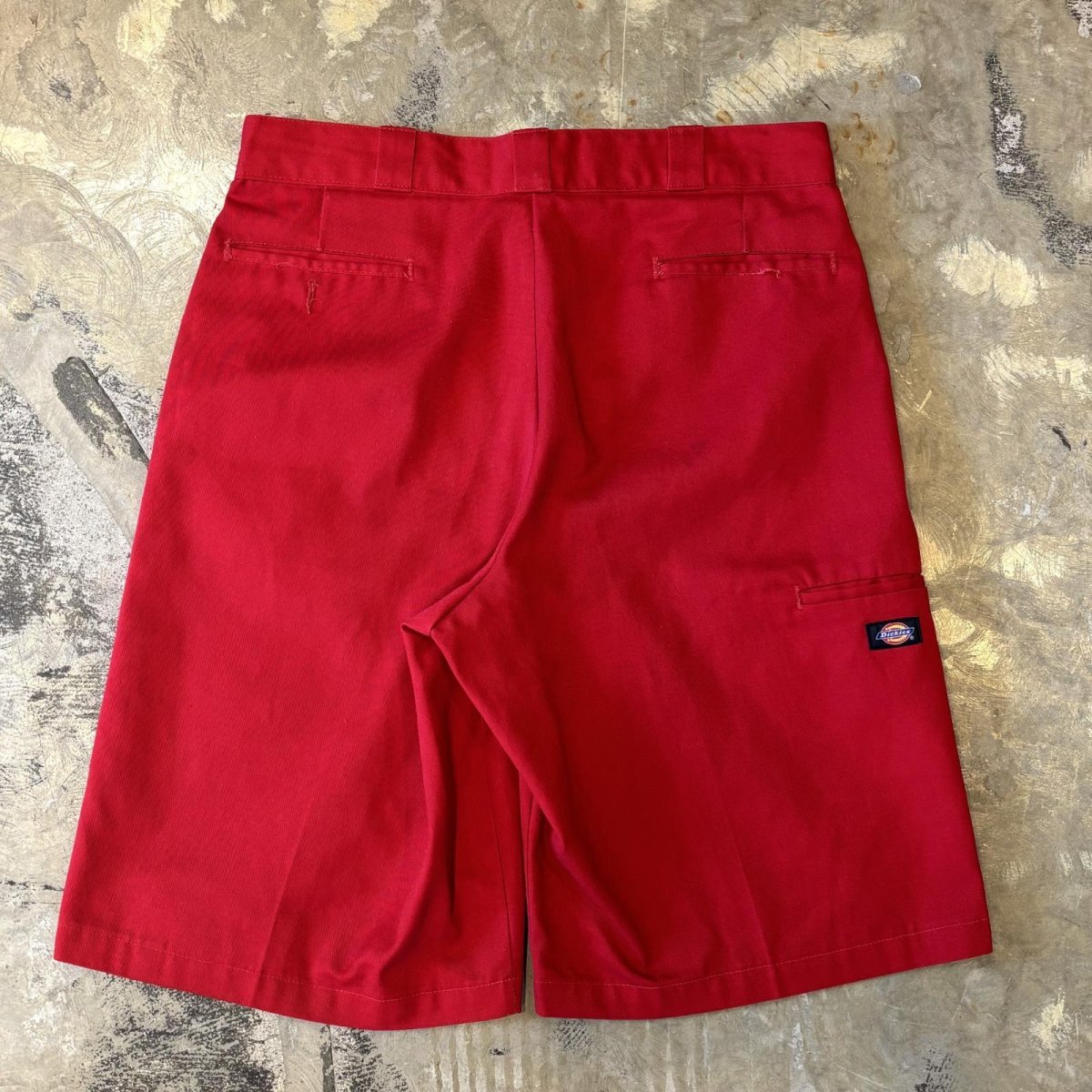 画像2: 【DICKIES】RED COLOR WIDE SILHOUETTE SHORTS / W37 (2)