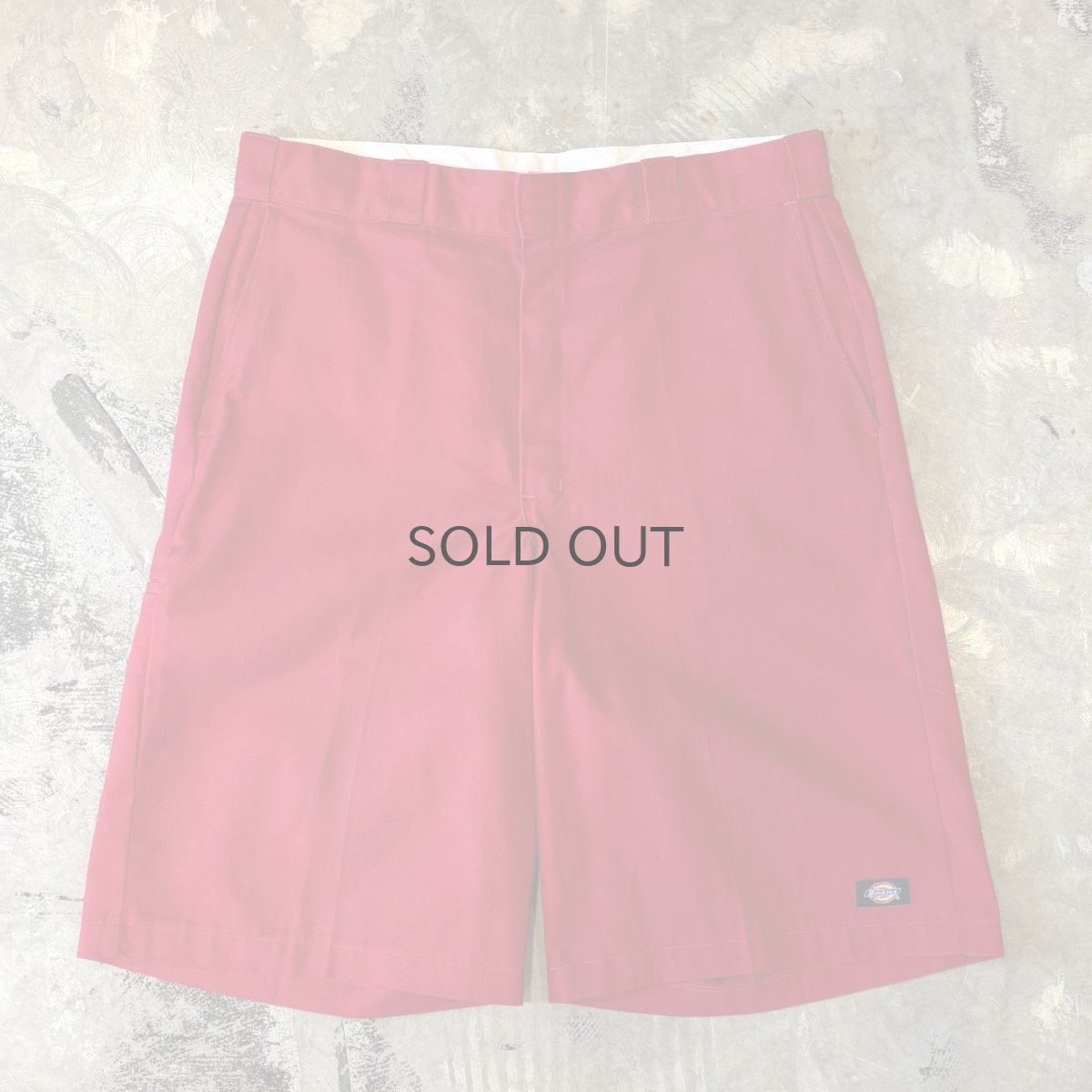 画像1: 【DICKIES】RED COLOR WIDE SILHOUETTE SHORTS / W37 (1)
