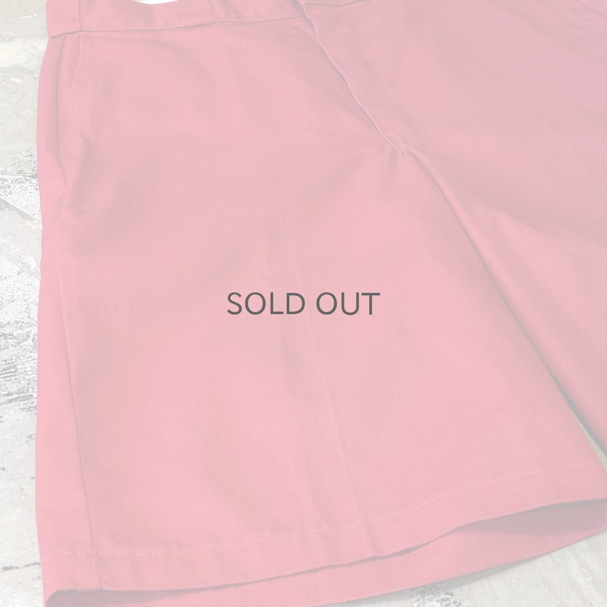 画像5: 【DICKIES】RED COLOR WIDE SILHOUETTE SHORTS / W37 (5)