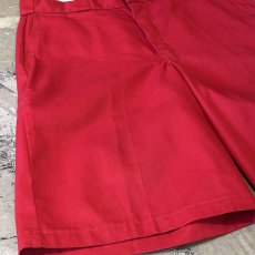 画像5: 【DICKIES】RED COLOR WIDE SILHOUETTE SHORTS / W37 (5)