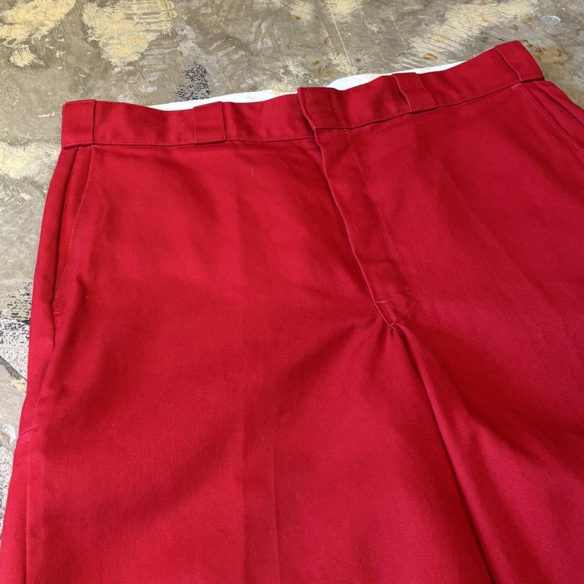 画像3: 【DICKIES】RED COLOR WIDE SILHOUETTE SHORTS / W37 (3)