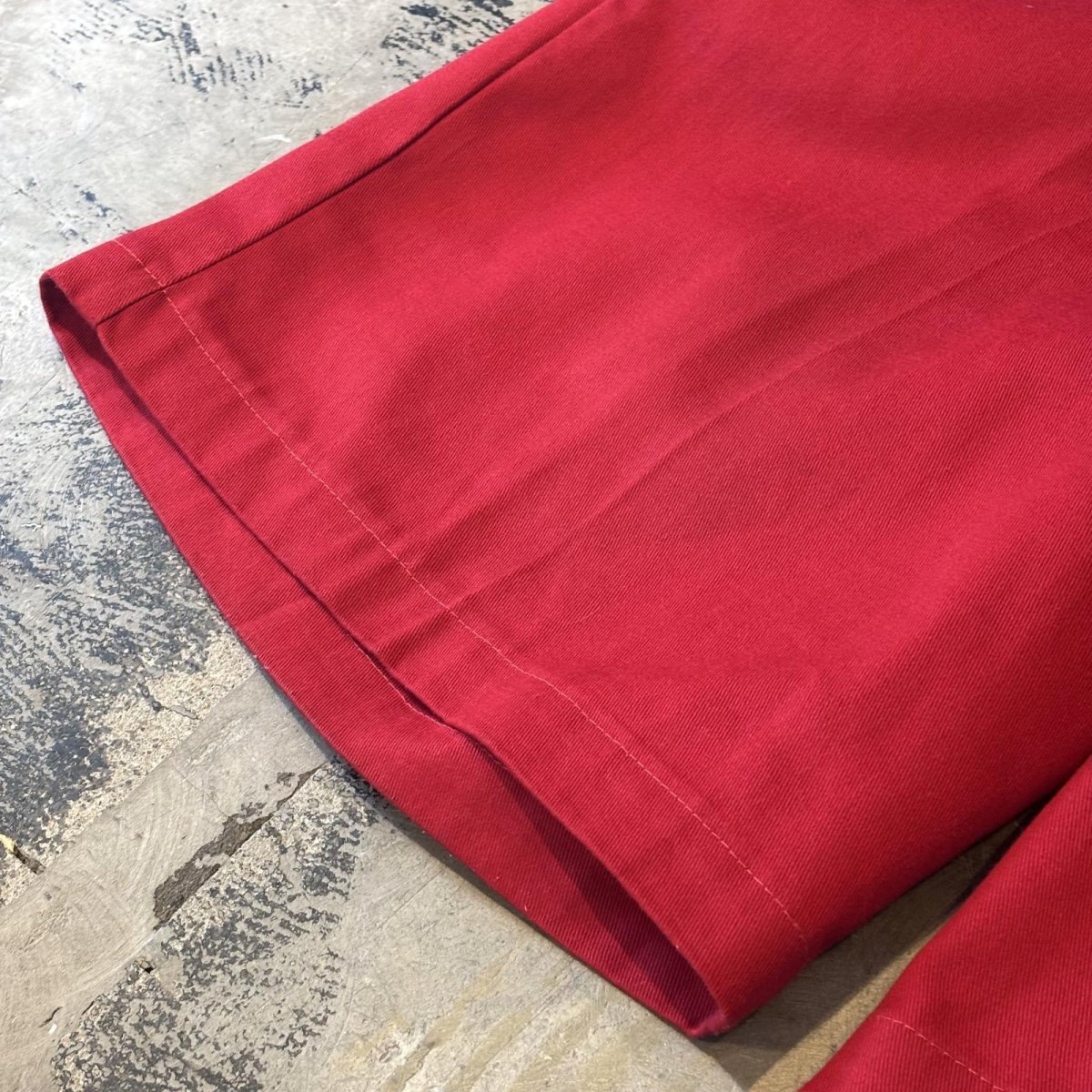 画像7: 【DICKIES】RED COLOR WIDE SILHOUETTE SHORTS / W37 (7)