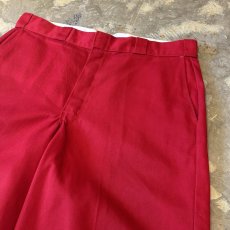 画像4: 【DICKIES】RED COLOR WIDE SILHOUETTE SHORTS / W37 (4)