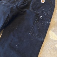 画像10: 【CARHARTT】DAMAGE&PAINT DOUBLE KNEE WORK PANTS / W32 (10)