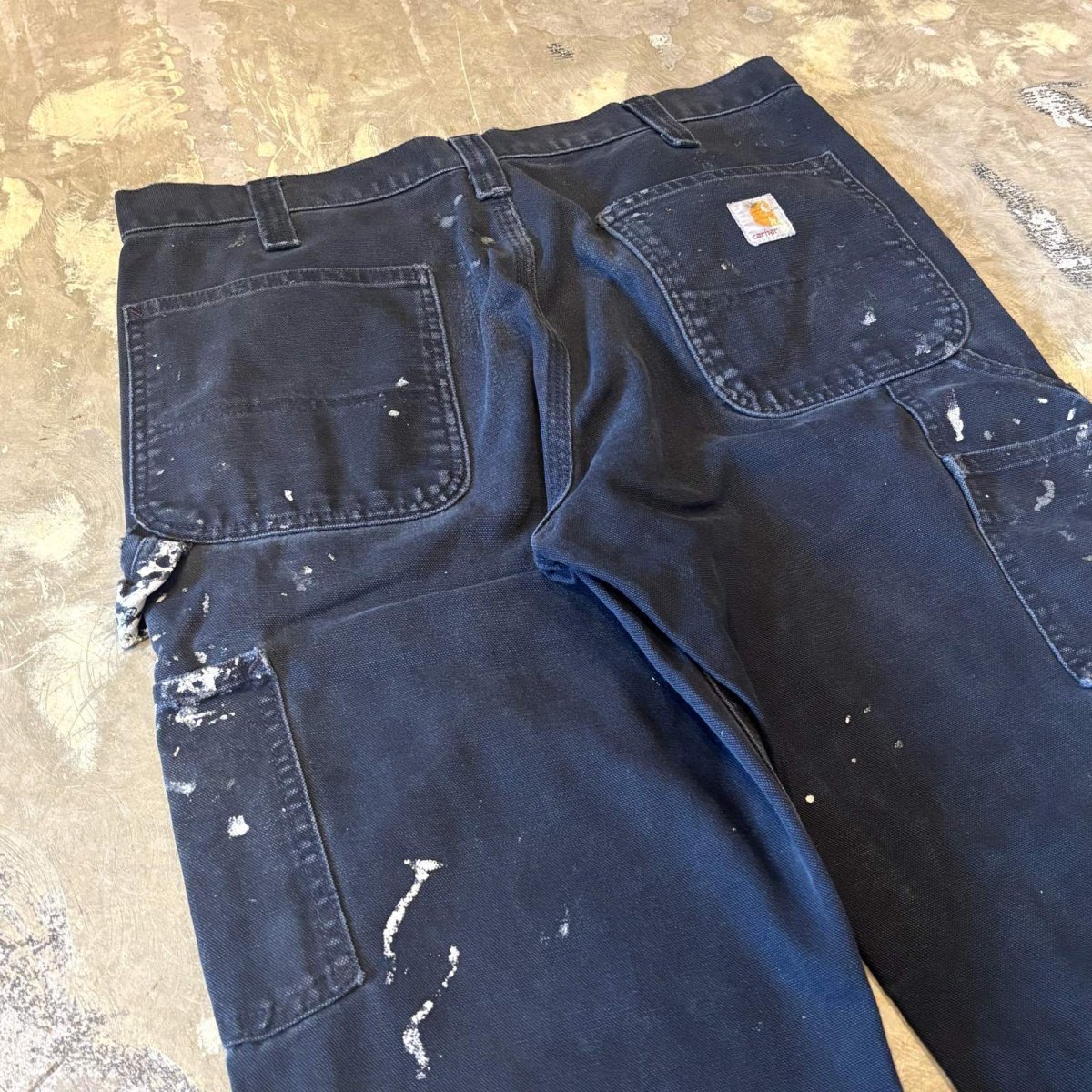 画像9: 【CARHARTT】DAMAGE&PAINT DOUBLE KNEE WORK PANTS / W32 (9)