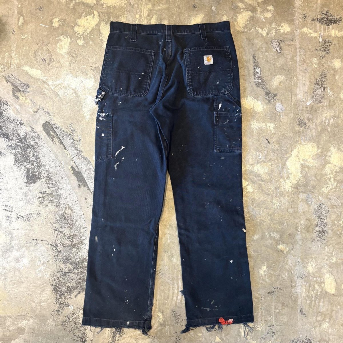 画像2: 【CARHARTT】DAMAGE&PAINT DOUBLE KNEE WORK PANTS / W32 (2)
